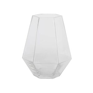 Vickerman 8.6' Clear Hexagon Glass Vase - LG182000