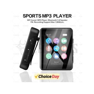 YINGHUA MP3 Player Bluetooth 5.0 Full Screen Walkman Portable Sport Music Player Mp4 Video Player FM/E-book/Recorder Mp3 Storage capacity: 16GB (Bluetooth.