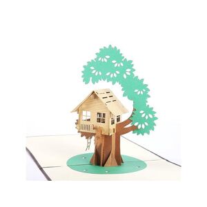 Value Brand Liif Tree House Pop Up Card, 3D House Pop Up Greeting Card, Pop Up Card For All Occasions, Birthday, Kids, Fathers Day, Congratulations, Handmade Gift