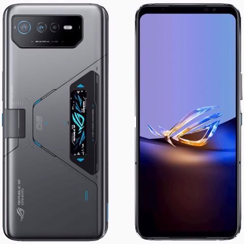 Asus ROG Phone 6D Ultimate Dual-SIM 512GB ROM + 16GB RAM (GSM CDMA) Factory Unlocked 5G Smartphone (Space Gray) - International Version