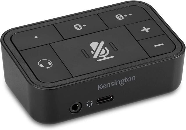 Kensington Black K83300WW Universal 3-in-1 Pro Audio Headset Switch