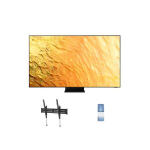 Samsung QN65QN800BFXZA 65' 8K QLED Quantum Mini LED HDR Smart TV with a Walts TV Large/Extra Large Tilt Mount 43'-90' Compatible TV's and HDTV.
