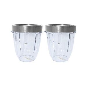 Blendin Replacement Parts, Compatible with Nutribullet 600 and 900 Watts Blender Juicer Only (2 Short 2 Lip Rings)