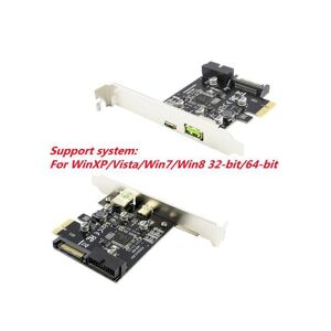 Youer 19 Pin USB-C GEN 1 (5Gbps) PCE 4USB-R05 USB 3.1 Type-C Expansion Card For WinXP/Vista/Win7/Win8 32-bit/64-bit