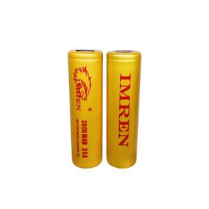 IMREN 2PCS Rechargeable Battery 3.7V 3000mAh 35A Capacity Li-ion Rechargeable Battery For Flashlight Torch Battery