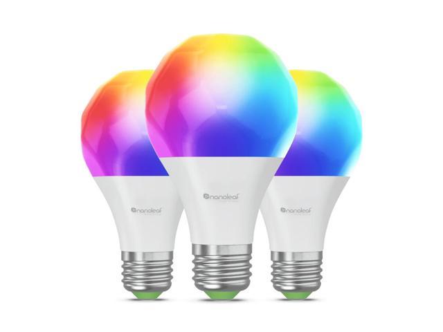 nanoleaf Essentials Matter A19 E26 Smart Bulbs (3 Pack) - Multicolor