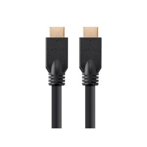 Monoprice Inc. Monoprice High Speed HDMI Cable - 15 Feet - Black, 4K@60Hz, HDR, 18Gbps, YUV 4:4:4, 26AWG, CL2, No Logo - Commercial Series