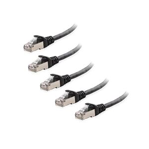 cable matters 5-pack snagless shielded cat6a ethernet cable 10 ft (sstp, sftp shielded ethernet cable, shielded cat6 cable, cat 6 shielded network.
