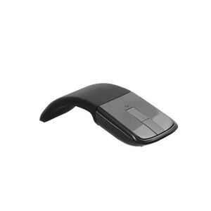 dodocool 2.4G Wireless Mouse with USB Arc Mouse with Touch Function Folding Optical Mice with USB Receiver Bending Mouse for PC Laptop(Black)
