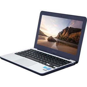 Asus Chromebook C202SA-YS02 11.6' Ruggedized and Water Resistant Design with 180 Degree (Intel Celeron 4 GB, 16 GB eMMC, Dark Blue)