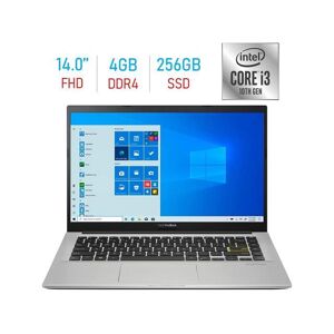 Asus Vivobook 14" VIPS FHD (1920x1080) Laptop PC, Intel i3-1005G 1.2GHz Processor, 4GB DDR4, 256GB SSD, Intel HD Graphics 610, WiFi, Bluetooth.