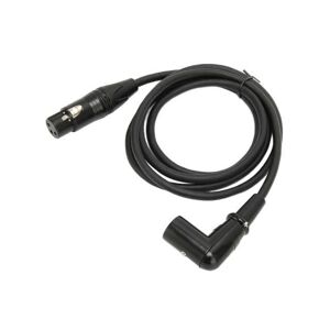 OIAGLH XLR Right Angle Male to Female Cable 3 Pin XLR Right Angle Male to XLR Female Cable for Stage Speaker Home Theater