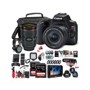 Canon EOS Rebel SL3 DSLR Camera with 18-55mm Lens (Black) (3453C002) Ultimate Sound Bundle