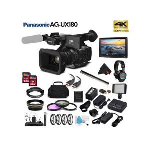 Panasonic AG-UX180 4K Premium Professional Camcorder (Intl Model) Movie Maker Bundle
