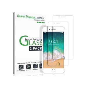 techmatte amfilm iphone 8, 7, 6s, 6 screen protector glass, amfilm tempered glass screen protector for apple iphone 8, 7, iphone 6s, iphone 6 4.7'inch 2017.