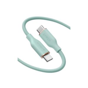 Anker Powerline III Flow, USB C to USB C Cable 100W 6ft, Type C Charging Cable Fast Charge for MacBook Pro 2020, iPad Pro, iPad Air, Galaxy S20.