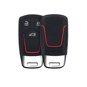 kwmobile Key Cover Compatible with Audi - Black/Red