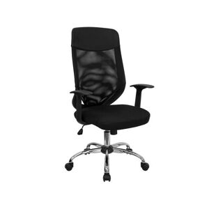 Flash Furniture LF-W952-GG High Back Mesh Office Chair with Fabric Seat