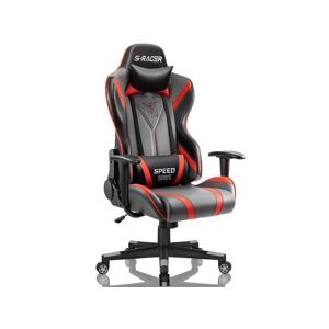 Homall Gaming Chair Racing Office High Back PU Leather Chair Computer Desk Chair Video Game Chair Ergonomic Swivel Chair with Headrest and Lumbar.
