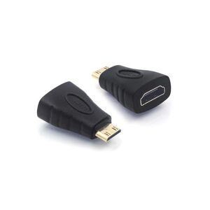 VCE Company, LLC VCE 2-Pack HDMI Mini Adapter Gold Plated Mini HDMI to HDMI Connector 4K Compatible for Raspberry Pi Zero W, Camera, Camcorder, DSLR, Tablet, Video.