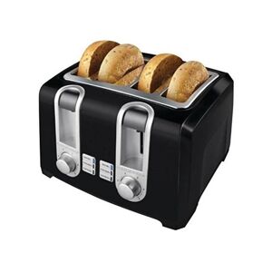 Spectrum black+decker t4569b 4slice toaster, bagel toaster, black