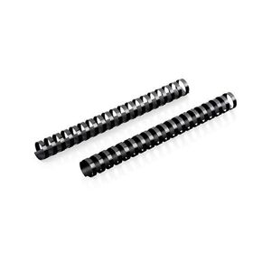 ACCO Mead CombBind Binding Spines/Spirals/Coils/Combs, 1', 200 Sheet Capacity, Black, 125 Pack (4000137)