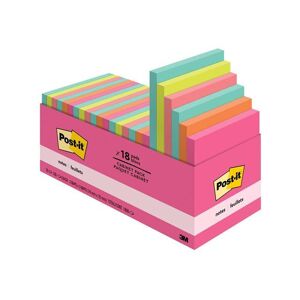 3M Post-it Notes 3' x 3' Cape Town Collection 100 Sheets/Pad 1611322