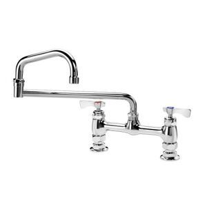 Krowne - 15-818L - 8 in Deck Mount Royal Series Faucet w/ 18 in Double Jointed Spout
