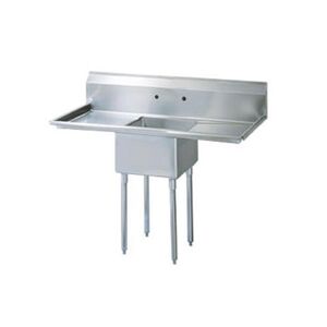 Turbo Air - TSA-1-D1 - 54 1/2 in One Compartment Sink w/ 18 in Drainboards