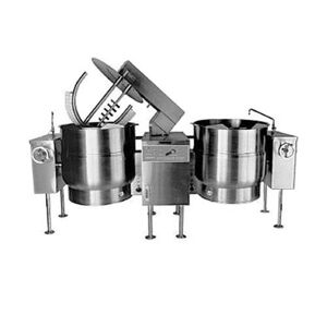 Crown Steam - DLTM-60-2 - 60 Gallon Double Direct Steam Mixer Steam Kettle