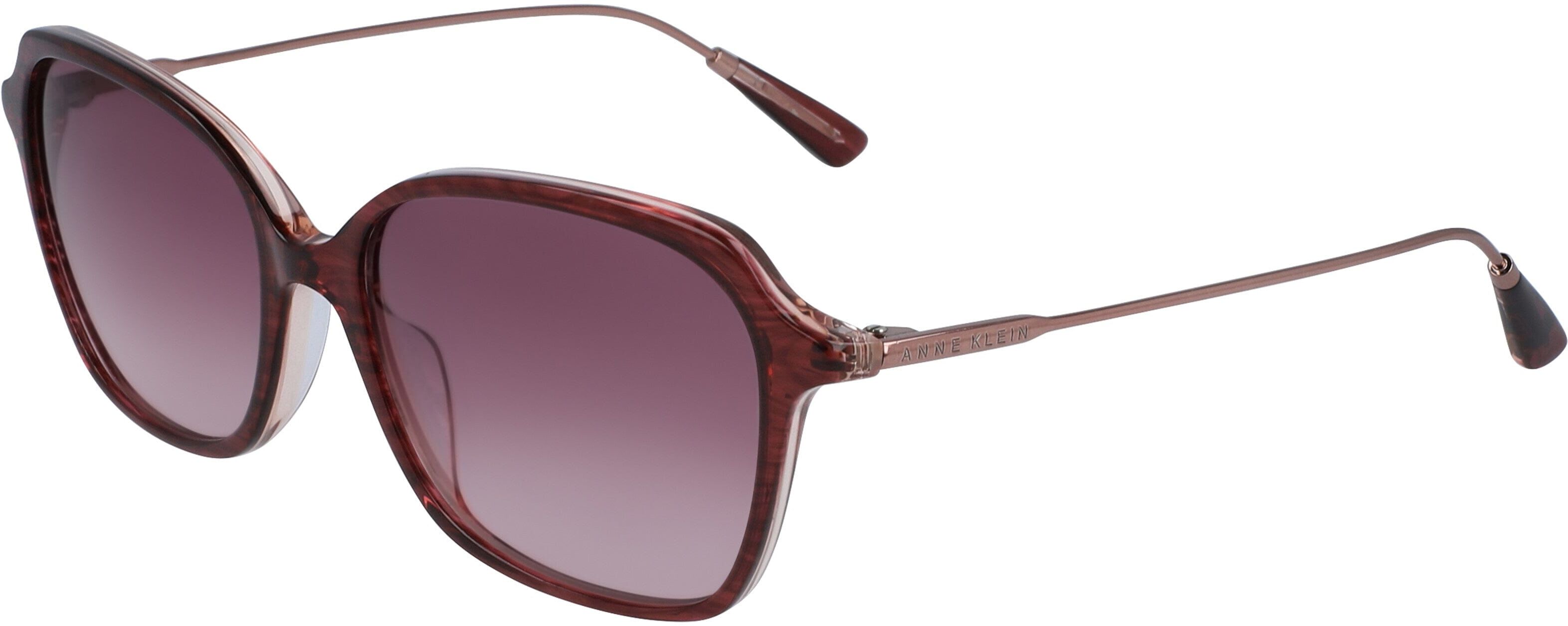 Anne Klein Women's Rounded Square Sunglasses in MERLOT