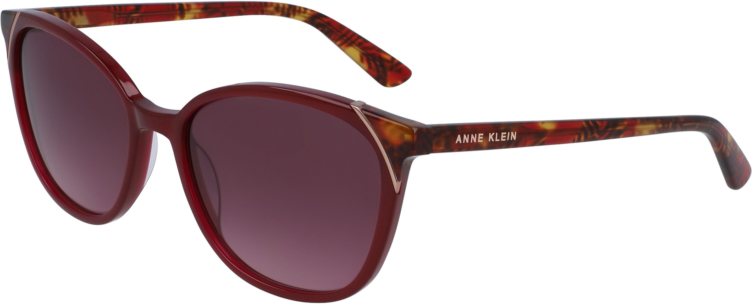 Anne Klein Women's Modern Cat-Eye Sunglasses in Merlot