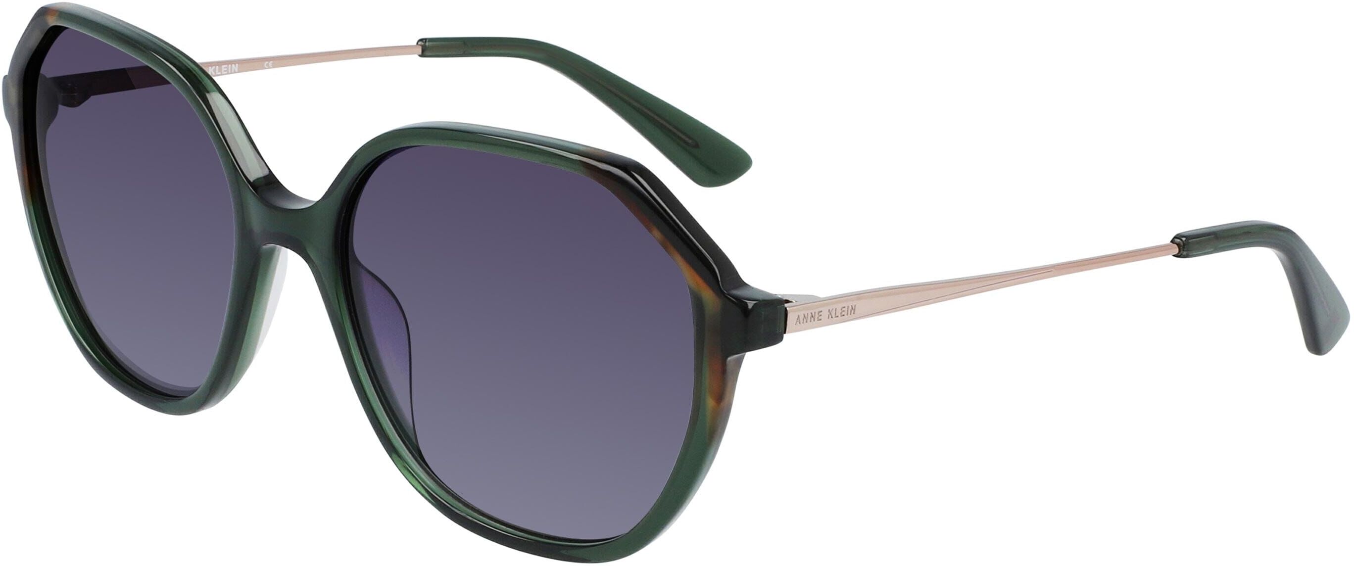 Anne Klein Women's Geometric Sunglasses in Olive