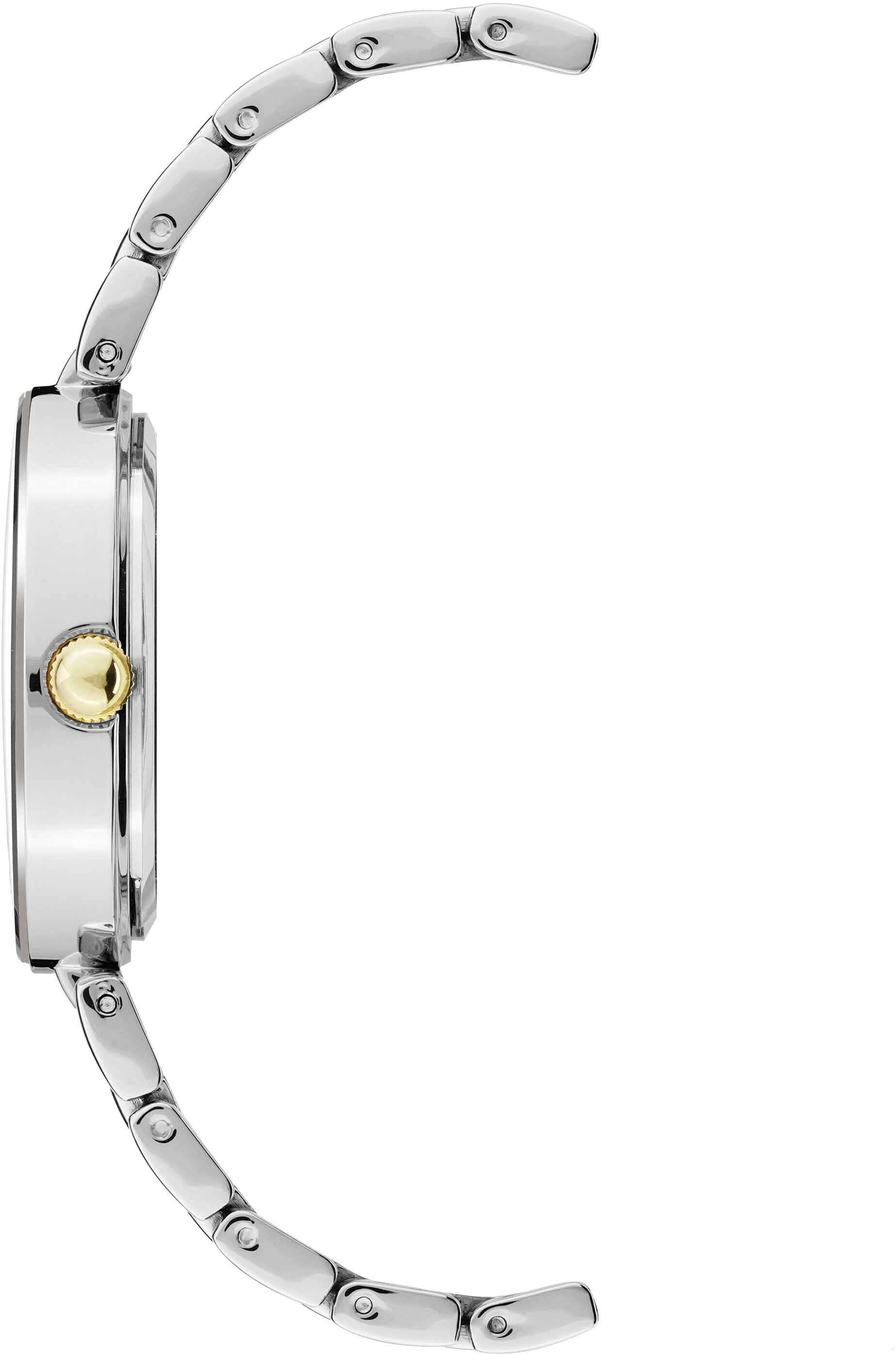 Anne Klein Women's Diamond Dial Bracelet Watch in Navy&Two-Tone