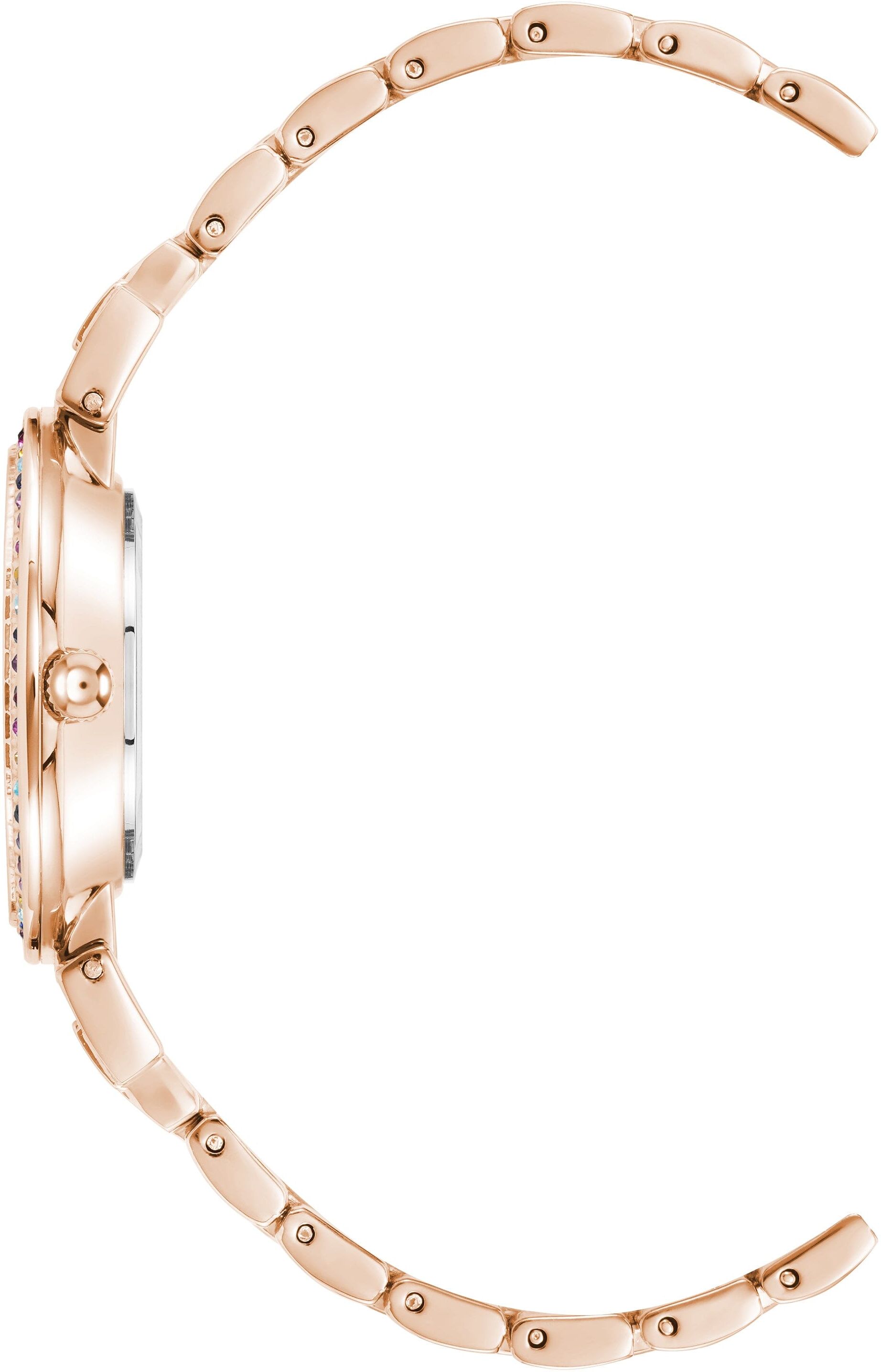 Anne Klein Women's Multicolored Premium Crystal Watch in Rose Gold-Tone