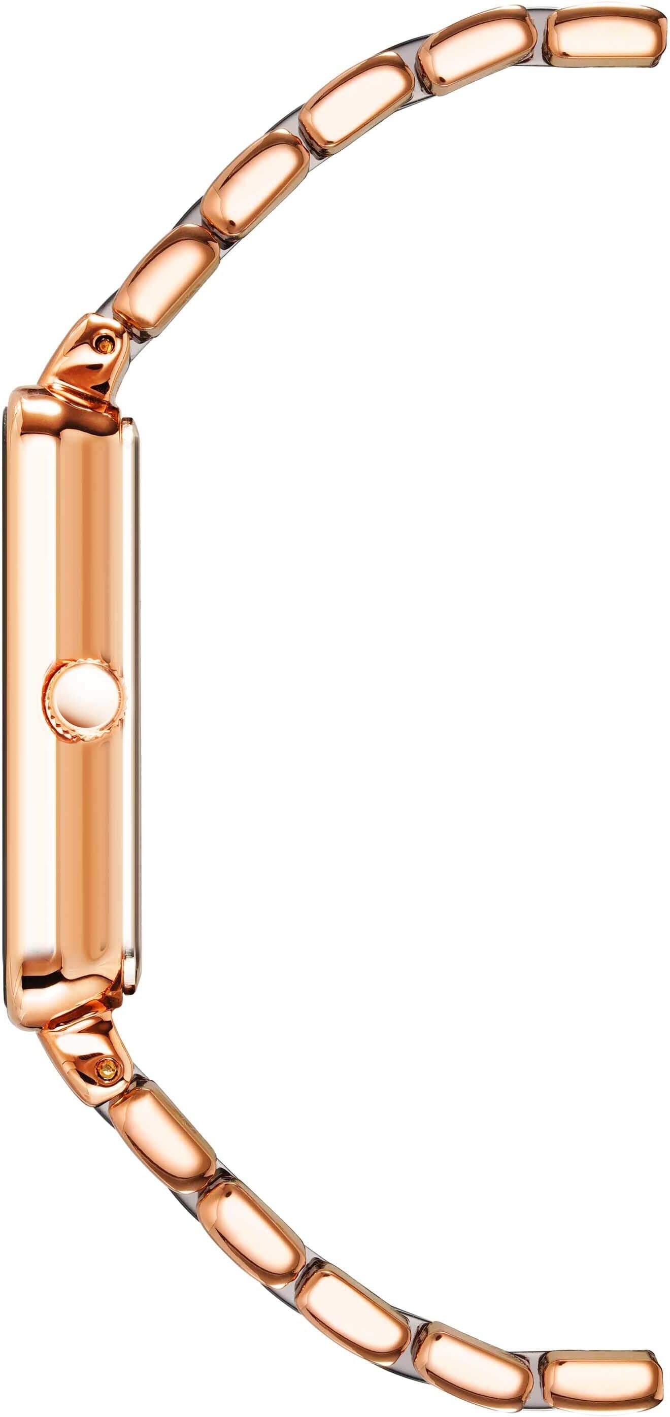 Anne Klein Women's Ceramic Diamond Dial Watch in Navy&Rose Gold-Tone