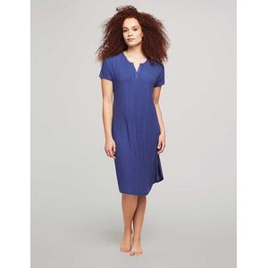 Anne Klein Women's Short Sleeve Midi Nightgown in Indigo size Medium