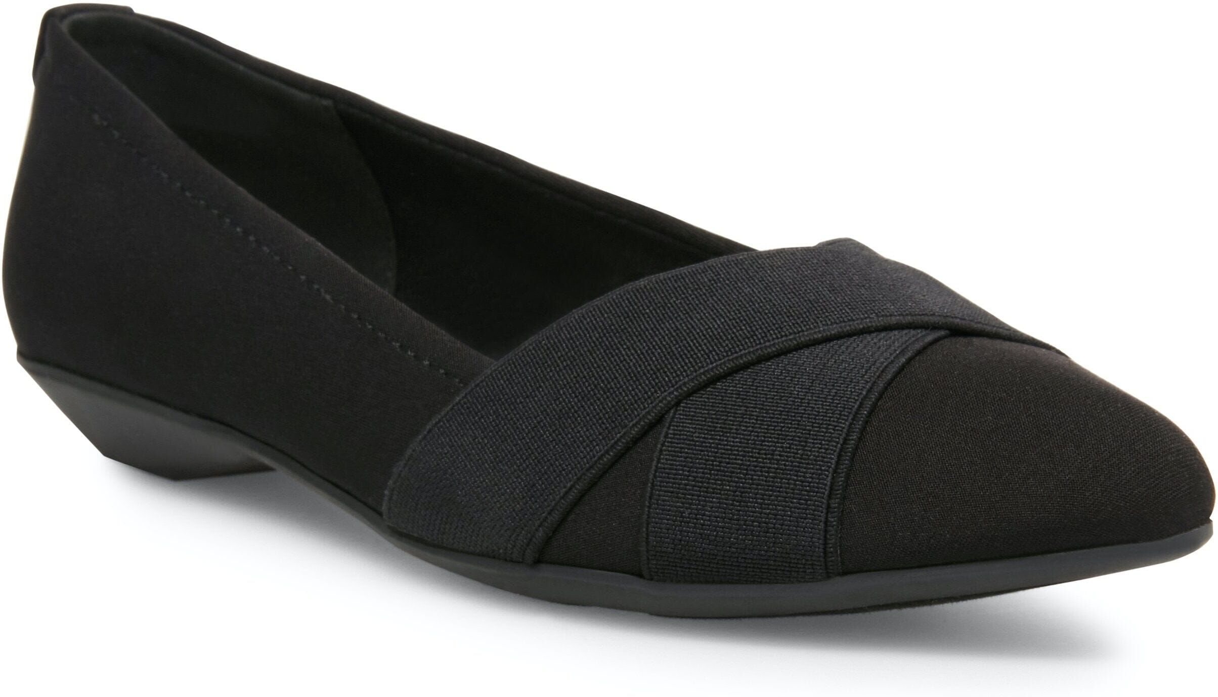 Anne Klein Women's Oalise Flat in Black Fabric