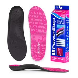 PowerStep Pink Insoles Arch Pain Relief Orthotic for Women's Shoes