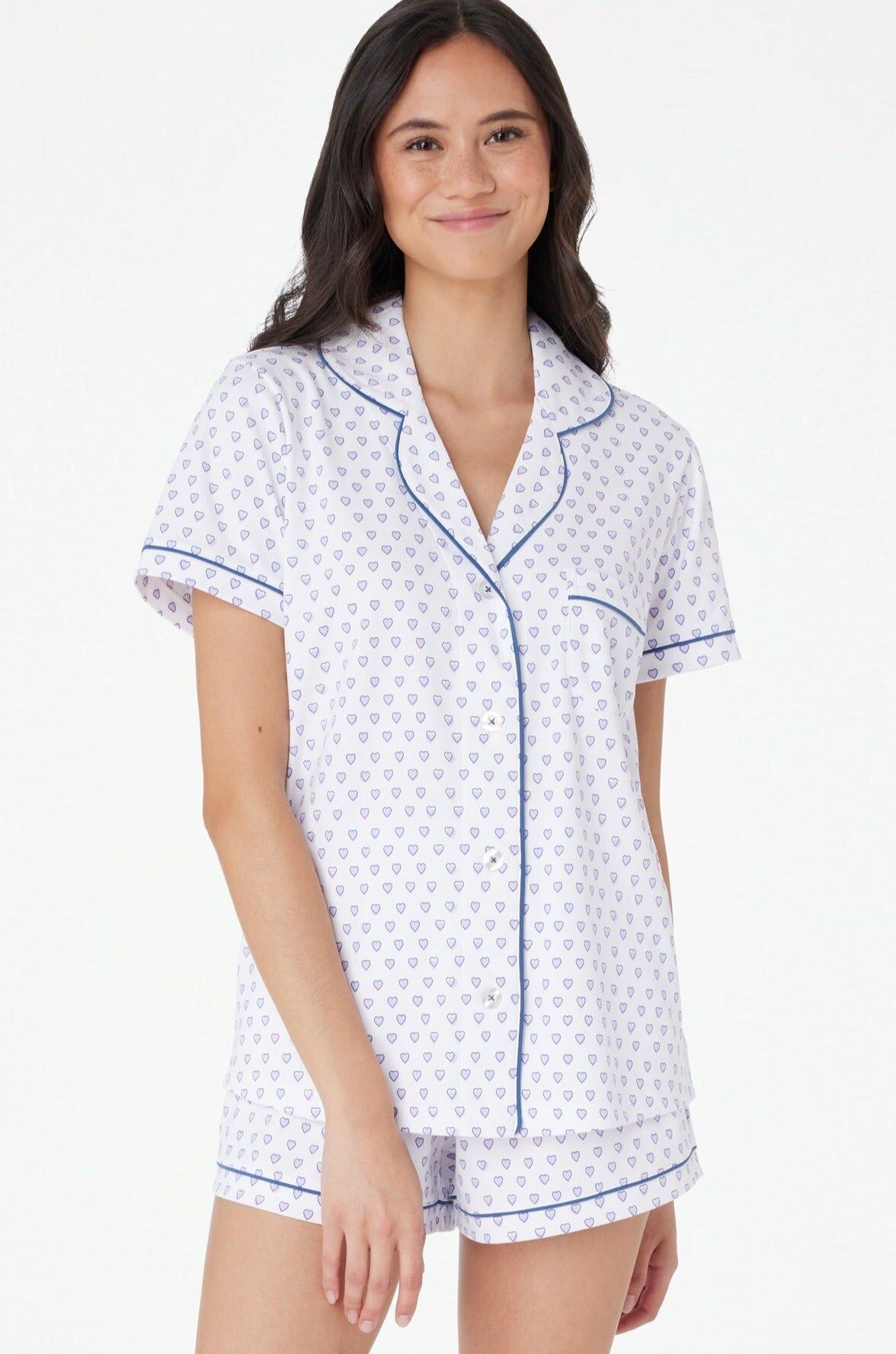 Roller Rabbit Hearts Polo Pajamas