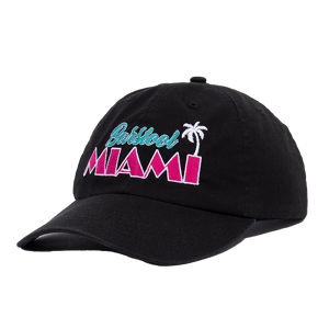 Barstool Sports Barstool Miami Dad Hat, Black Golf Headwear