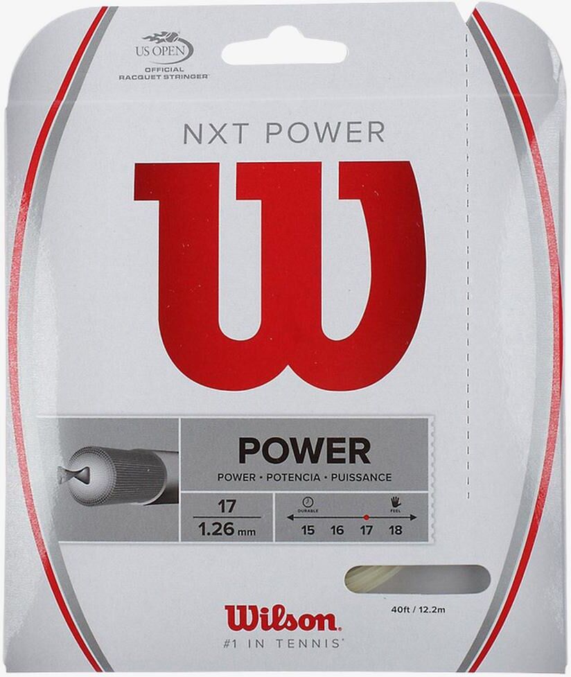 Wilson NXT Power 17 Gauge String Natural Tennis