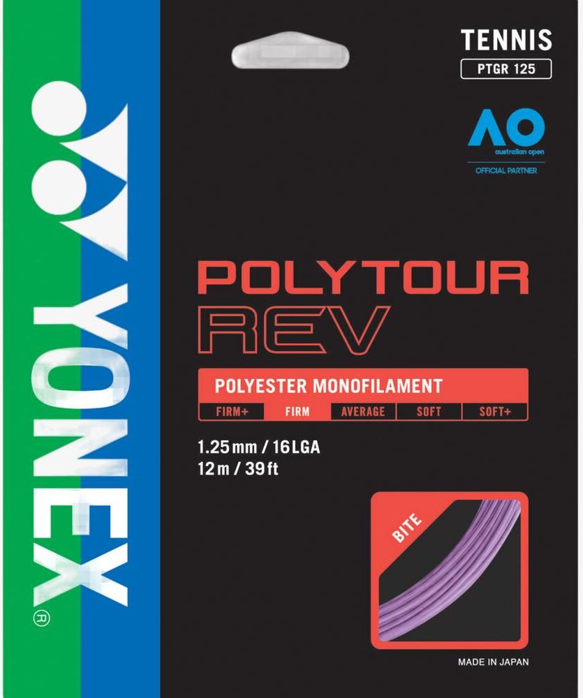 PolyTour Rev 125 Tennis String - Purple - Yonex