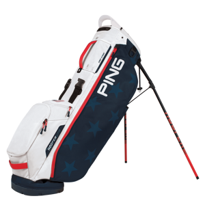 PING Hoofer Lite Stand Bag, Navy/White/Red - PING Golf