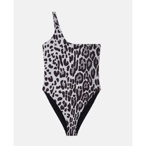 Stella McCartney - Leopard Print Swimsuit, Woman, Grey, Size: L