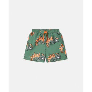 Stella McCartney - Gecko Print Swim Shorts, Green, Size: 6