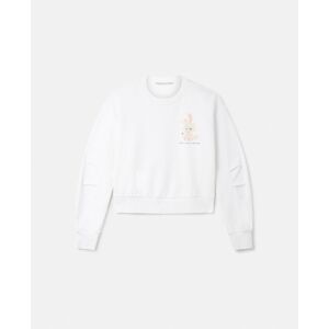 Stella McCartney - Lunar New Year Rabbit Motif Sweatshirt, Woman, Pure White, Size: 44