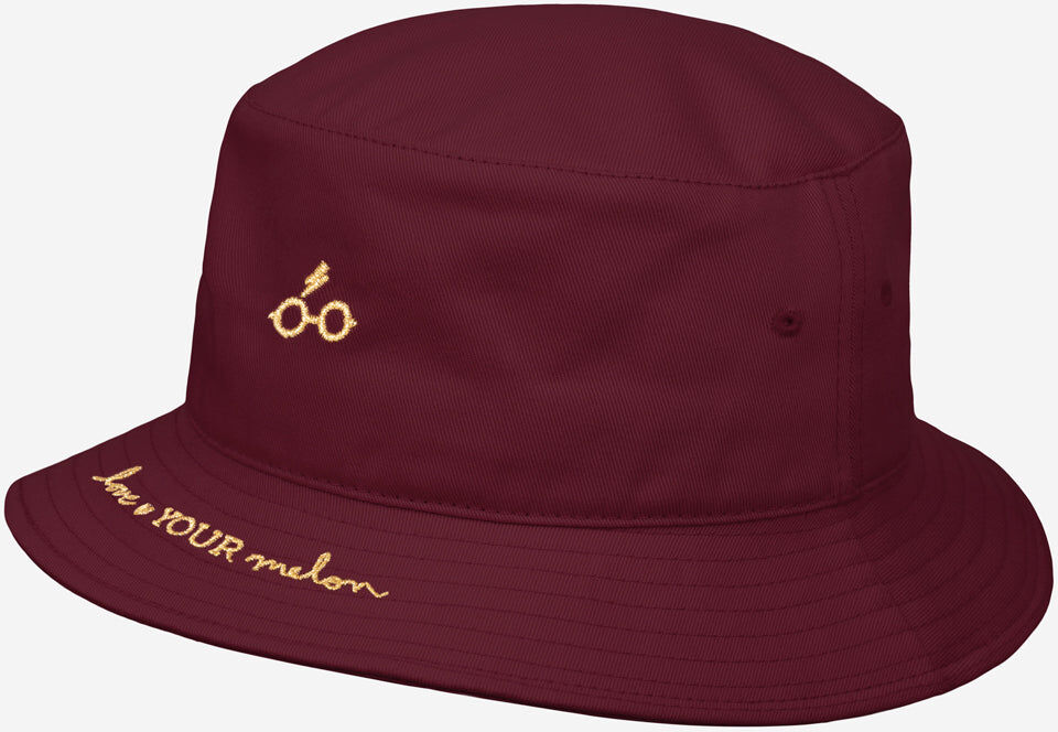 Love Your Melon Harry Potter? Scar and Glasses Burgundy Bucket Hat