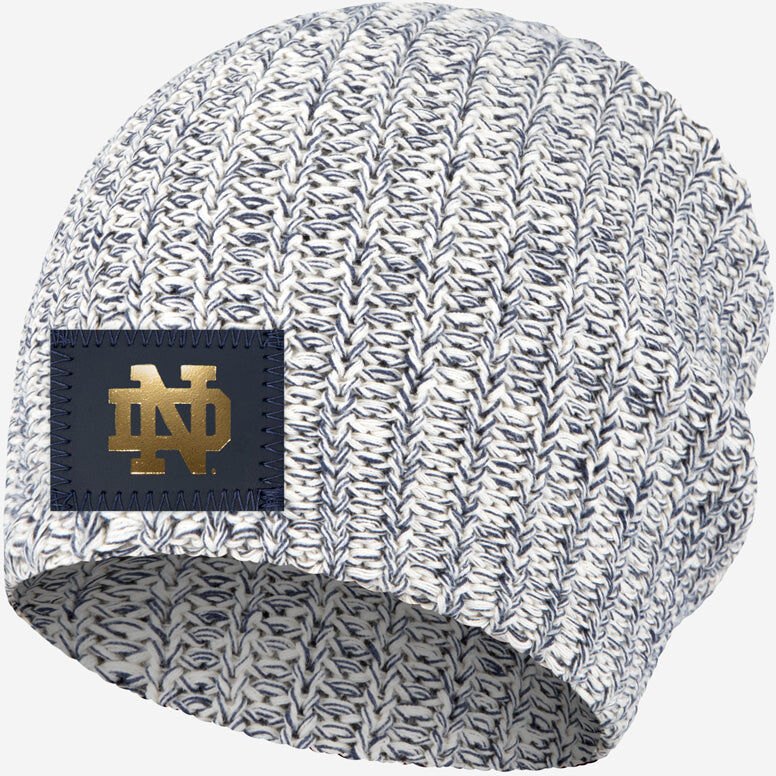 Love Your Melon Notre Dame Fighting Irish Navy Speckled Beanie