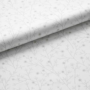 Ava Ditsy Floral Wallpaper - Beige/Gray/White, Size Traditional Roll, 27 In. W X 27 Ft. L   The Company Store